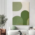 Vert de mode moderne par texture de minimalisme d’art de mur de couteau de palette
